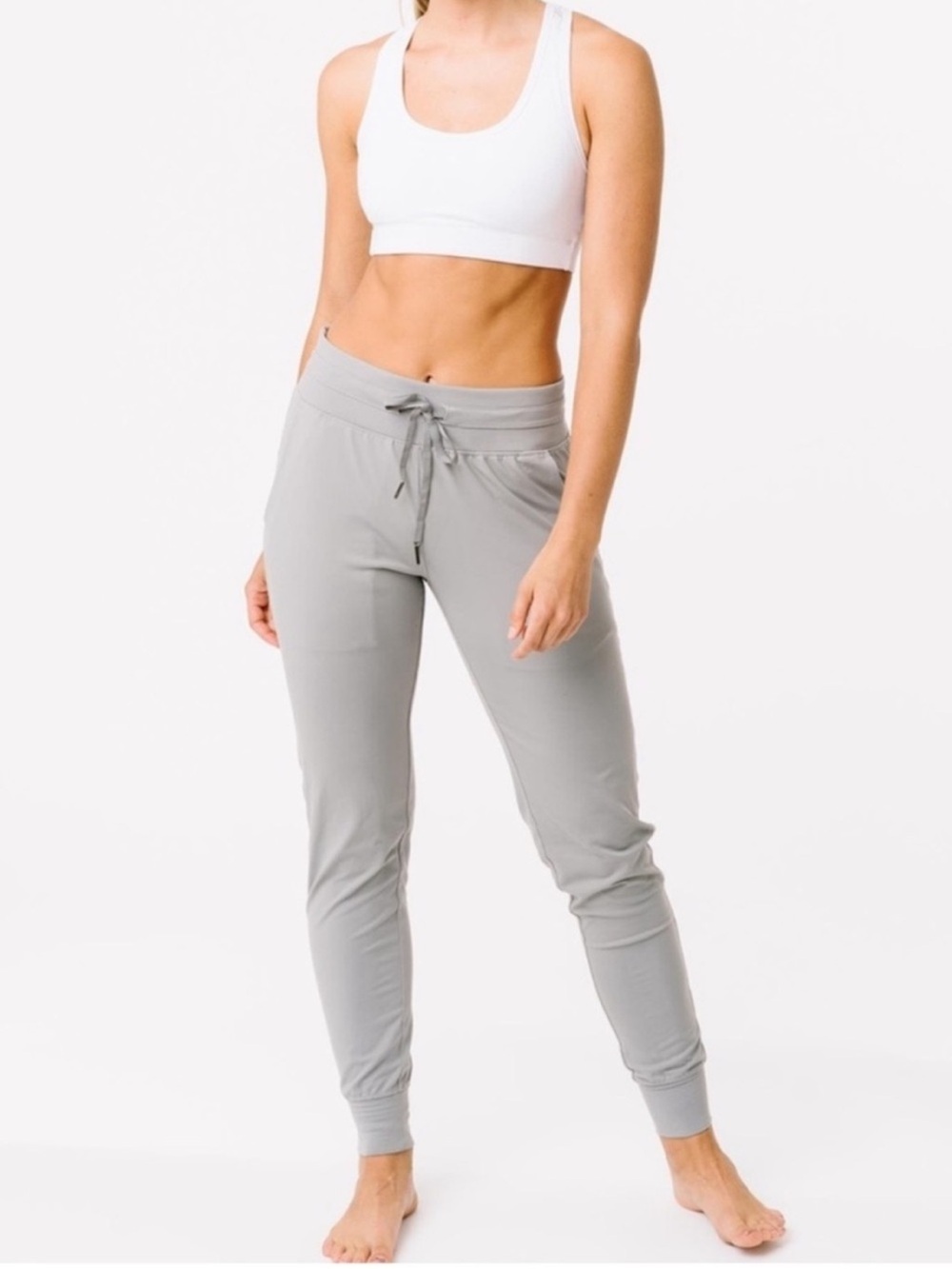 Zyia Ascend Joggers Gray High Rise Athletic Pants Women’s S Athleisure Workout